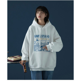 Áo hoodie nam nữ basic form rộng họa tiết áo nỉ bông unisex nam nữ siêu dày phong cách Hàn Quốc STUDIO- DTB