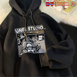 Áo hoodie nam nữ basic form rộng họa tiết áo nỉ bông unisex nam nữ siêu dày phong cách Hàn Quốc STUDIO- DTB