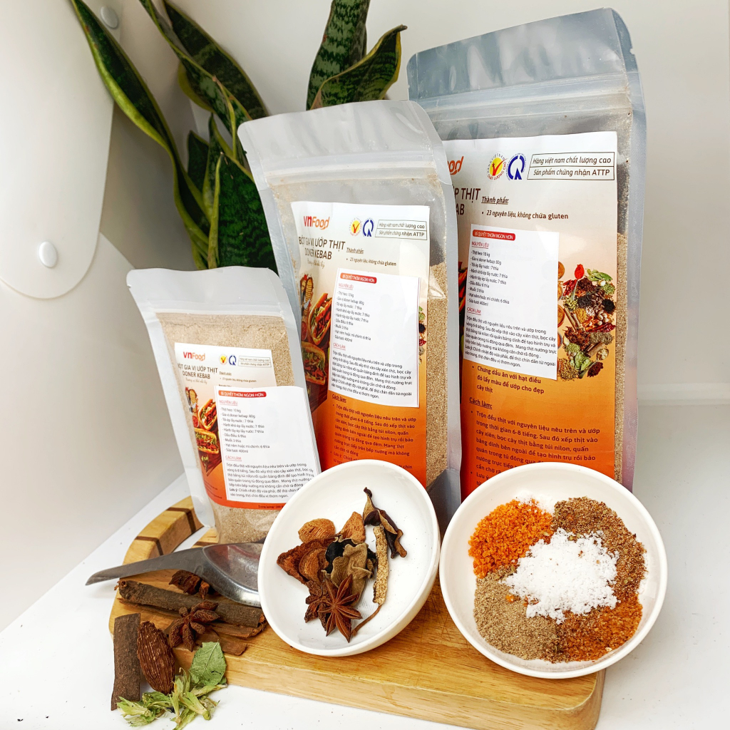 Gia Vị Ướp Thịt Bánh Mỳ Doner Kebar VNFOOD 100Gr - Hương VỊ Thổ Nhĩ Kỳ