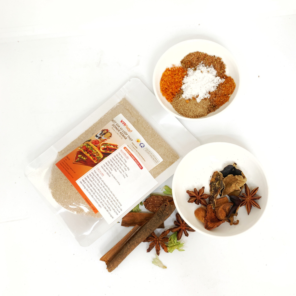Gia Vị Ướp Thịt Bánh Mỳ Doner Kebar VNFOOD 100Gr - Hương VỊ Thổ Nhĩ Kỳ