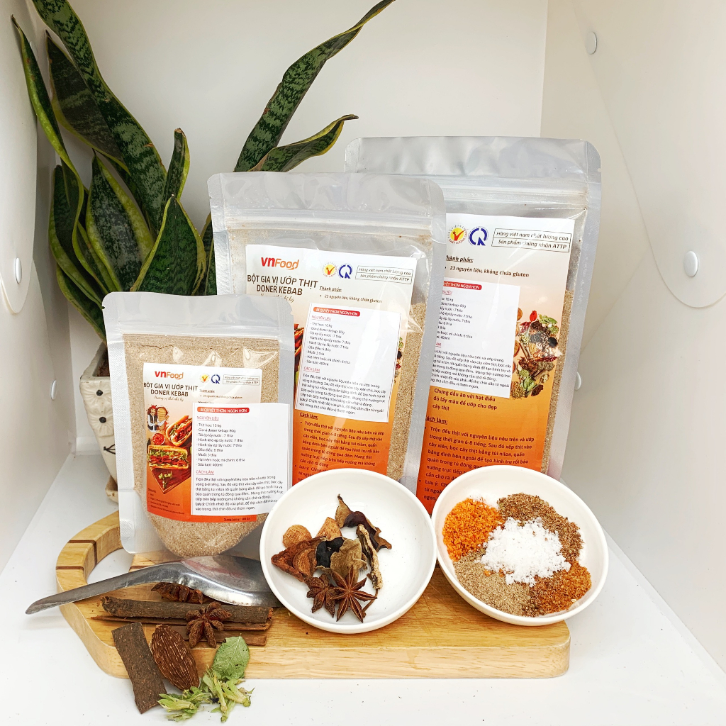 Gia Vị Ướp Thịt Bánh Mỳ Doner Kebar VNFOOD 100Gr - Hương VỊ Thổ Nhĩ Kỳ