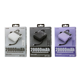 [3C / CCC] Sạc Dự Phòng Remax RPP-603 20000mAh chứng nhận CCC, sạc Aifon 15 16, cáp nhanh QC 22.5W PD 20W
