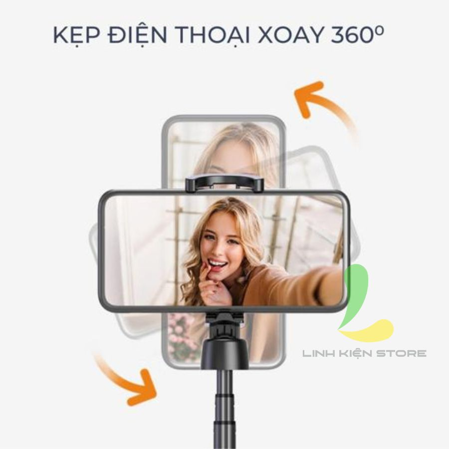 Gậy Chụp Ảnh GoChek SS100 - Tripod/ Selfi Bluetooth Điện Thoại, Livestream, Vlog Đa Năng Kéo Dài 2m2