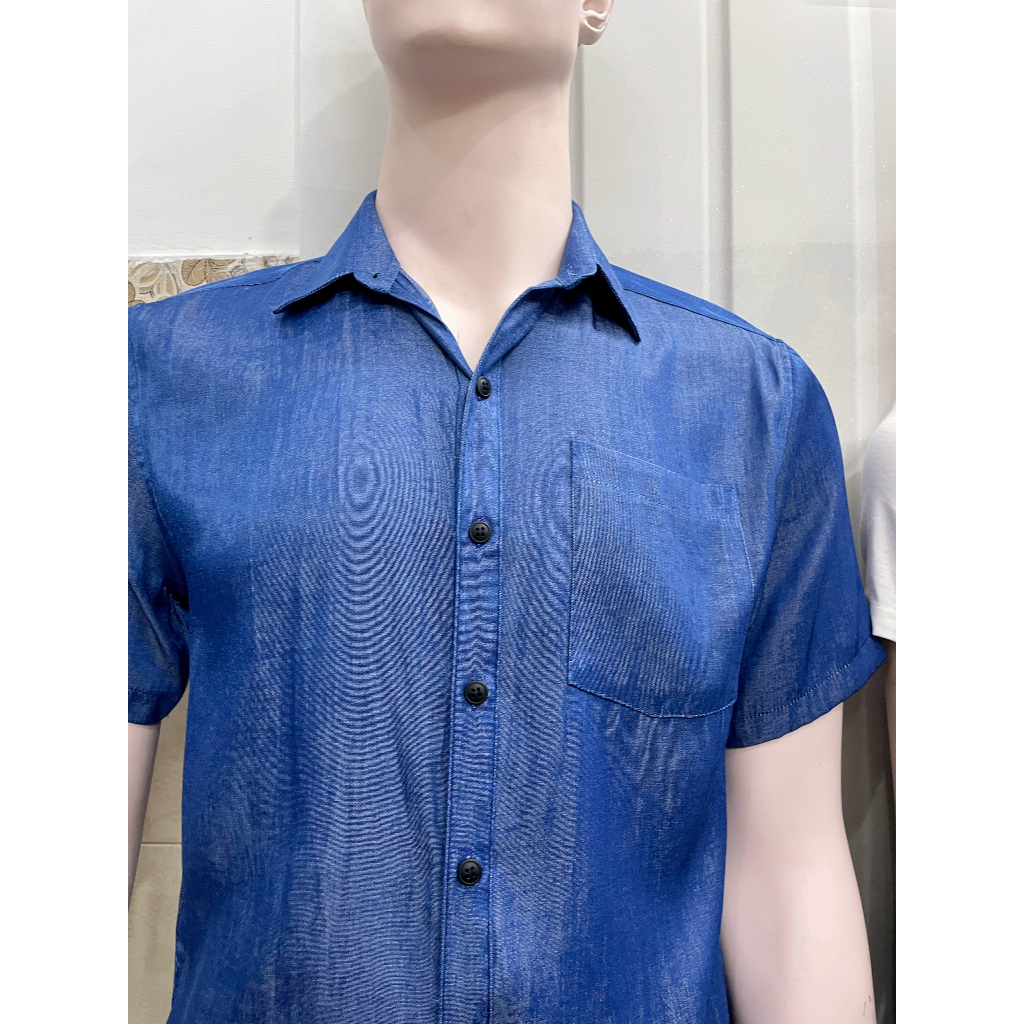 Combo Sơ Mi Váy Đôi Fig Tree Mẫu Denim, Màu Xanh Blue Mềm Mát,Siêu Xinh Mã 184