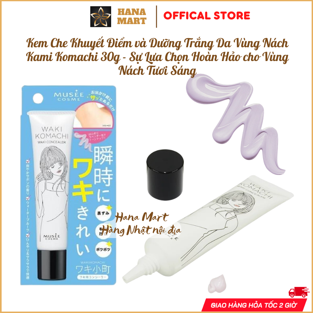 Kem che khuyết điểm, dưỡng trắng da vùng nách Kami Komachi 30g nội địa ...