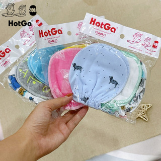 [SET 3 ĐÔI] Bao Tay Cho Bé Sơ Sinh Hotga Chun Mềm Cotton Mịn Mát (0-5 tháng)