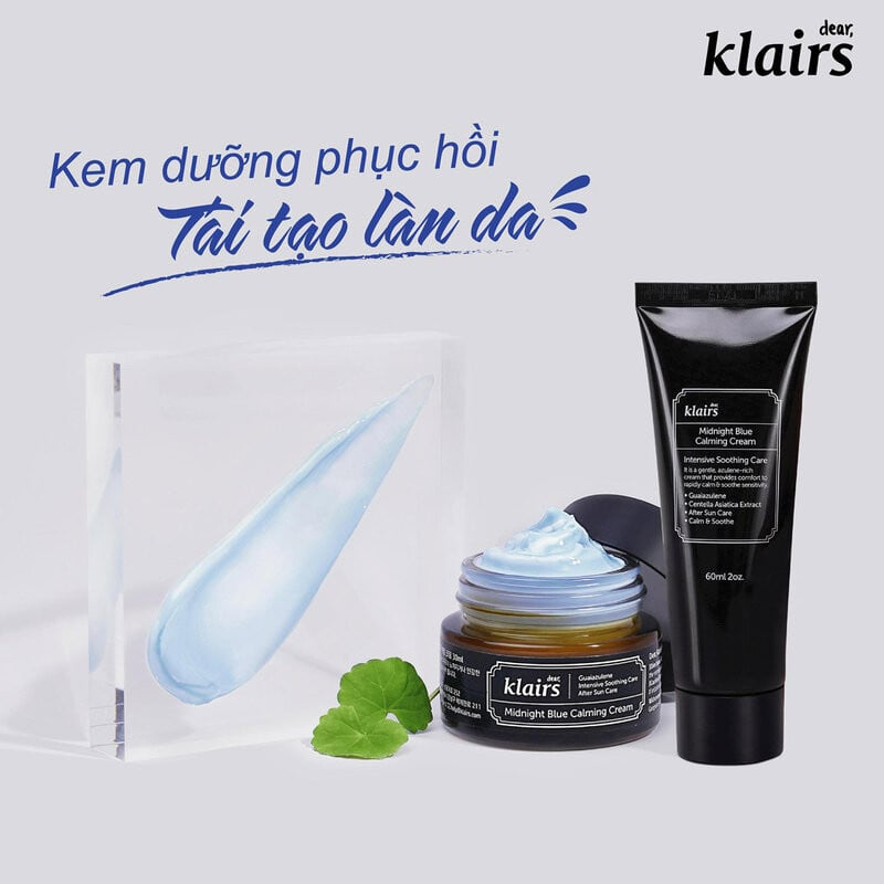 Kem dưỡng Klairs Midnight Blue Calming Cream [COCOLUX]