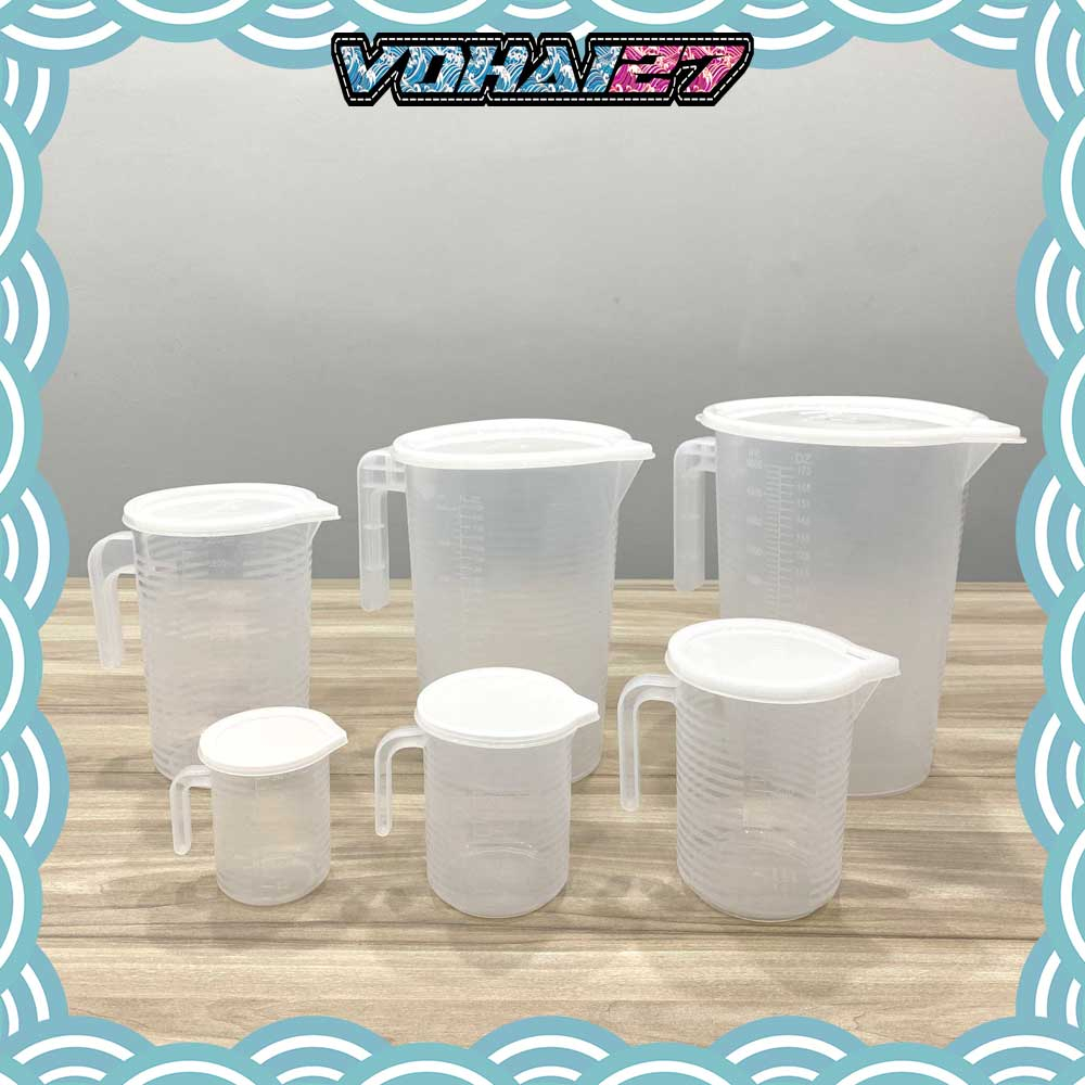 Ca đong Có Nắp chia vạch, ly đong chia vạch nhựa 2 lít ( loại chịu nhiệt )
