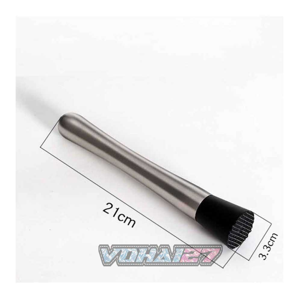 Chày bar dầm pha chế inox  đầu nhựa cao cấp (chất liệu inox 304)