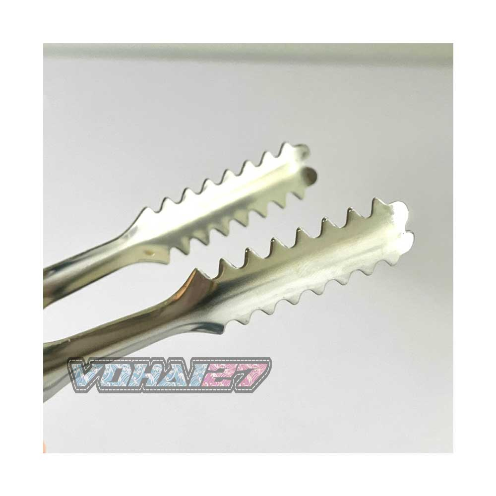 Kẹp gắp đá inox gắp thức ăn nhà bếp, nhà hàng, cây gắp đồ nóng loại dày