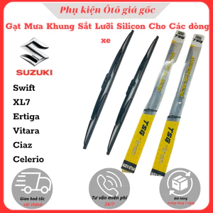 - Gạt Mưa Ô Tô Khung sắt lưỡi silicon dùng cho các xe: Swift, Ciaz, Vitara, Celerio, Xl7, Ertiga