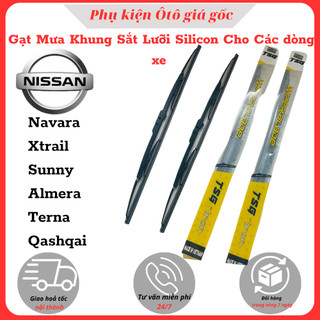 [TSG-NISSAN] Cần Gạt Mưa Ô Tô Khung sắt lưỡi silicon dùng cho các dòng xe: NAVARA, X-Trail, Sunny, Almera, Nivala, Terna