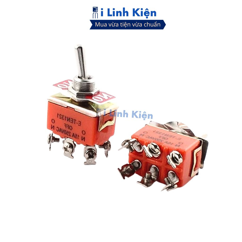 Công tắc gạt đôi E-TEN1321 15A 250V 2 chế độ ON-ON 6P chất lượng cao ilinhkien