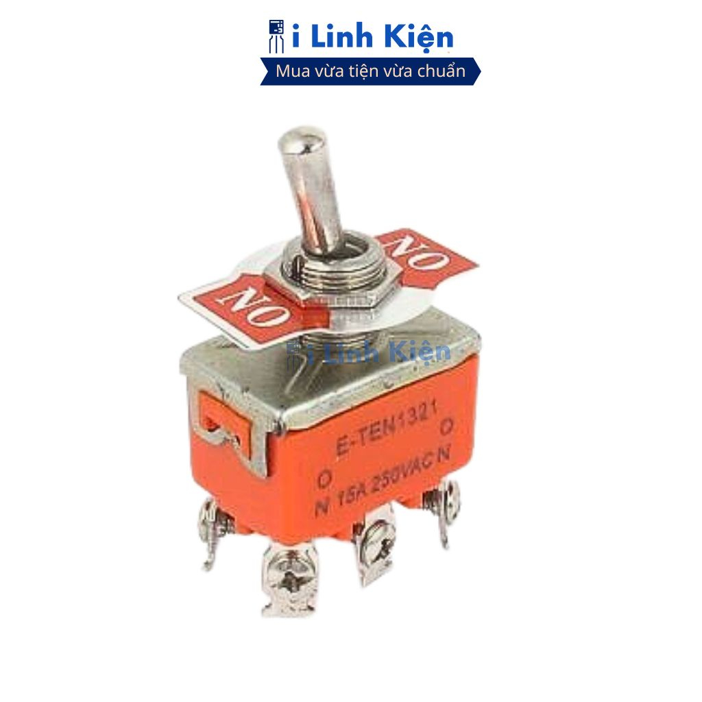 Công tắc gạt đôi E-TEN1321 15A 250V 2 chế độ ON-ON 6P chất lượng cao ilinhkien
