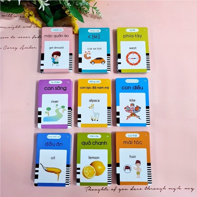 Máy Đọc Thẻ Flashcard Anh-Việt 3 Chế Độ Đọc: Song Ngữ Anh-Việt, Tiếng Anh, Tiếng Việt Kèm Phát Nhạc
