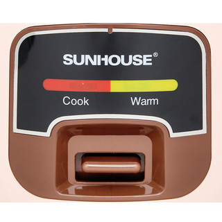 Nồi cơm nắp gài Sunhouse 1 lít SHD8208C-Chính Hãng trưng bày Lòng nồi 2 lớp dày 1.35 phủ chống dính