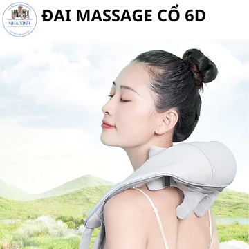 Đai massage cổ vai gáy 6D, Máy Massage Cổ Vai Gáy Nén Nóng Hồng Ngoại , Đai Mát Xa Đa Năng, Giảm Đau Mỏi