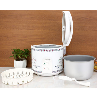 Nồi cơm điện nắp gài Sharp 1.8 lít KS-183TJV-CR -Chính Hãng trưng bày -Công suất:700 W Lòng nồi dày