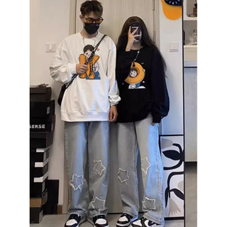 Áo sweater nỉ bông cặp đôi nam nữ mặc cùng người yêu hoodie có mũ unisex fom rộng mùa đông cute Chữ OK L66 [A144]