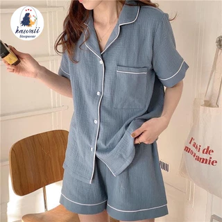 BỘ PIJAMA ĐÙI XỐP SIZE 40-58KG, ĐỒ NGỦ NỮ VẢI XỐP NHẸ, ĐỒ BỘ PIJAMA NỮ MẶC NGỦ MỀM MỊN, THOÁNG MÁT
