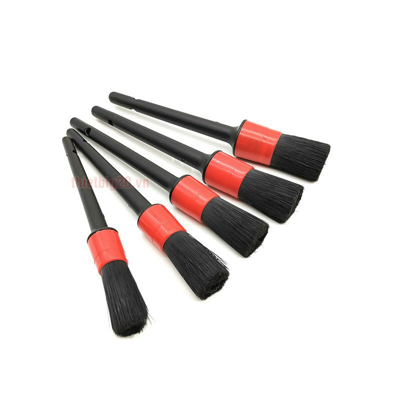 Bộ 5 cây Cọ bút rửa xe, cọ rửa xe cán đen, cọ rửa xe chi tiết | Shopee ...