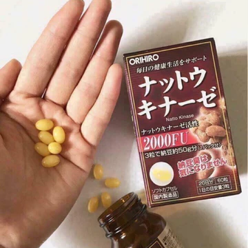 Chính hãng - Viên Uống C.h.ố.n.g Đ.ộ.t Quỵ, T.a.i Biến Natto Kinase 2000FU Orihiro Hộp 60 Viên Nhật Bản