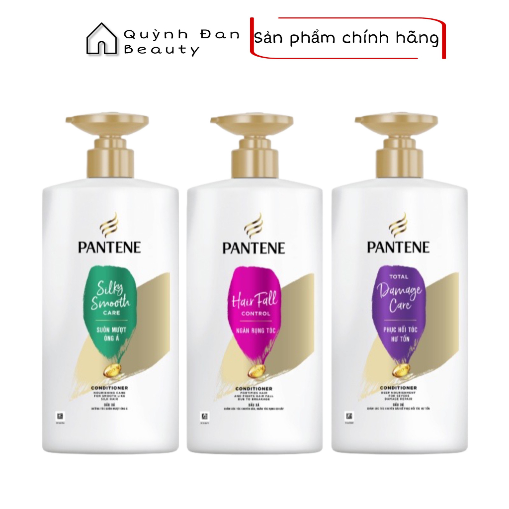 Dầu Xả PANTENE chai 650ml Ngăn Rụng Tóc / Mượt Mà Óng Ả / Chăm Sóc Hư Tổn