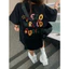 Áo thun nữ HappyFamily - Mẫu tay lở in chữ SEZO WROLD SUDIOT chất cotton 100 Cao Cấp