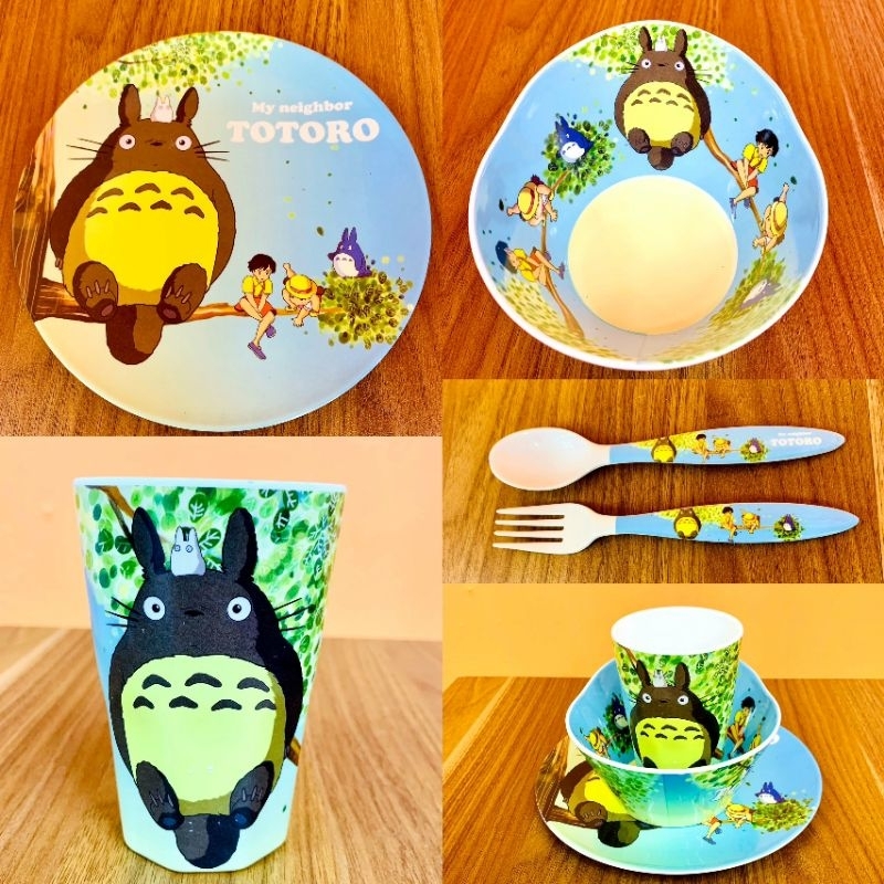 Set bát cốc 5 chi tiết Totoro cao cấp