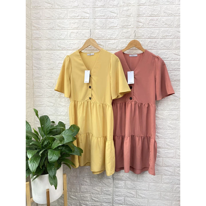 Váy Babydoll, Đầm Babydoll, Váy dư xịn Mango dáng suông