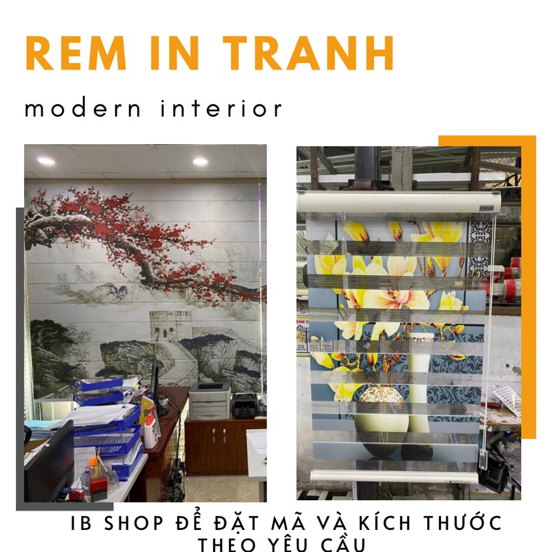 Rèm cửa in tranh tính theo m2( Có nhận in tranh theo yêu cầu) | Shopee ...