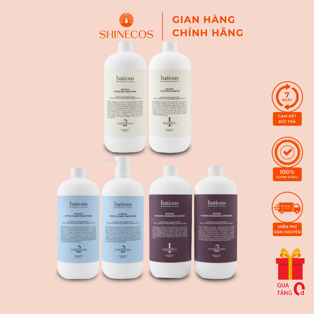 Dầu Gội Batious Chính Hãng - Cặp Dầu Gội Xả Phục Hồi Tóc Hư Tổn Đa Tầng ...