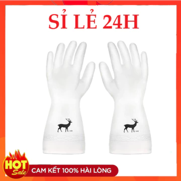 Găng tay cao su con Hươu, găng tay rửa chén bát cao su siêu bền, găng Tay Cao Su Siêu Dai