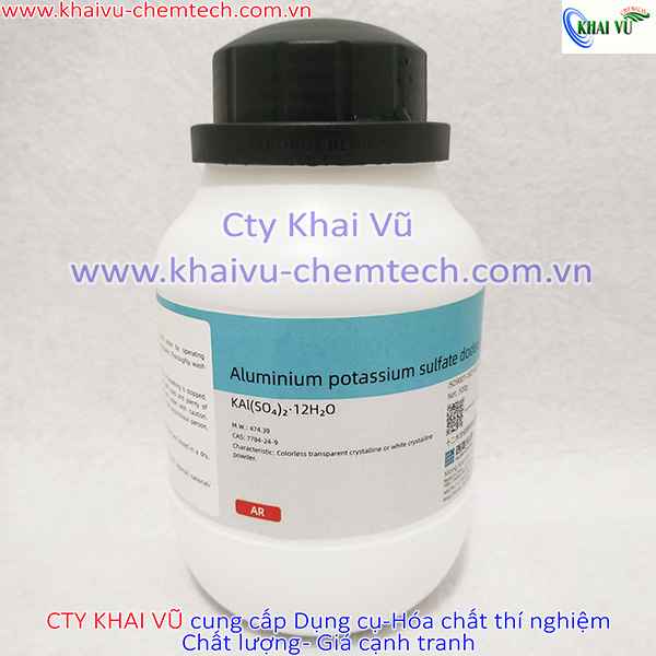 Phèn nhôm lọ 500g KAl(SO4)2 Kali alum phèn chua tinh khiết thí nghiệm