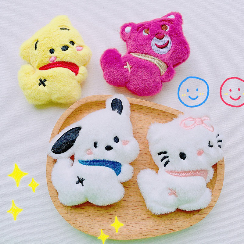 Gấu bông mini – phụ kiện handmade – kẹp tóc -cài – trang trí – máy gắp thú