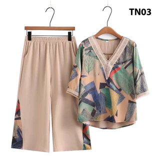 ✔️ Bộ quần áo trung niên , Món quà dành tặng cho mẹ ý nghĩa - bộ đồ đi tiệc đi chơi cho các mẹ 📸♥️ ✔️