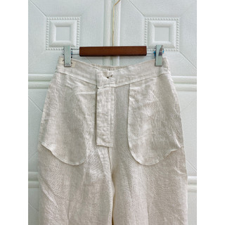 [June Linen] QD02.  Quần dài LINEN TƯNG PREMIUM nữ ống 24cm, lưng cao. LƯNG SAU THUN. Nhiều màu.