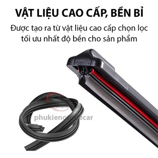 Gạt mưa 2 lưỡi ô tô Hyundai Grand I10, Getz,Accent,Azera,Elantra,Santa Fe,Sonata cần gạt silicon lưỡi kép cao cấp