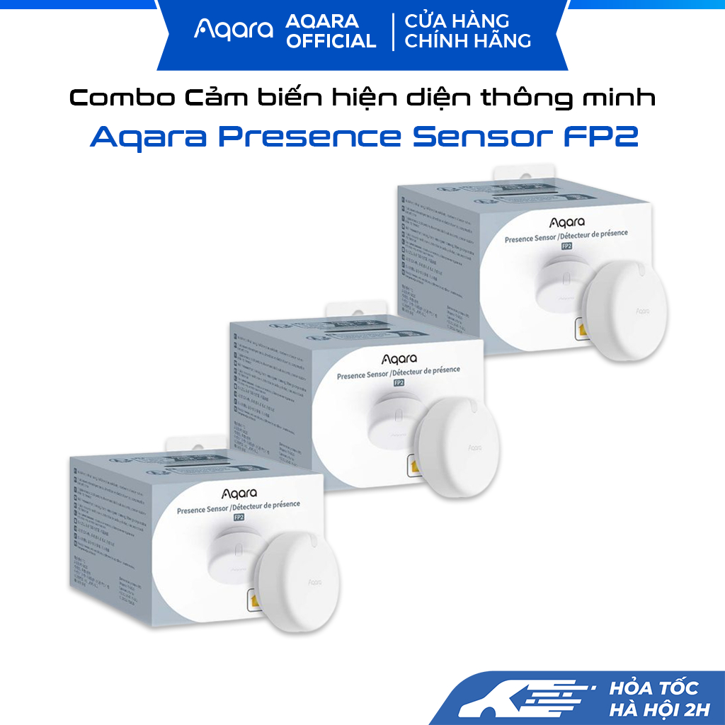 Combo Cảm biến hiện diện Aqara FP2 Human Presence Sensor, kết nối Wi-Fi ...