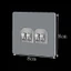 MIẾNG DÁN THAY THẾ KỆ GÓC INOX - Dán Tường Nhà Tắm Nhà Bếp Tiện Lợi, Keo Dán Siêu Chắc