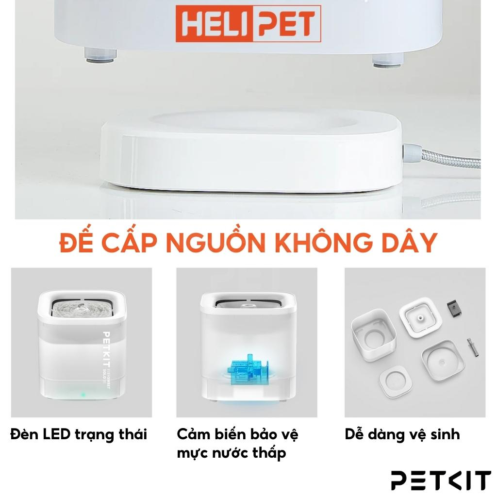 Ảnh Máy Lọc Nước Cho Chó Mèo Bơm Không Dây PETKIT Solo SE - HeLiPet 2