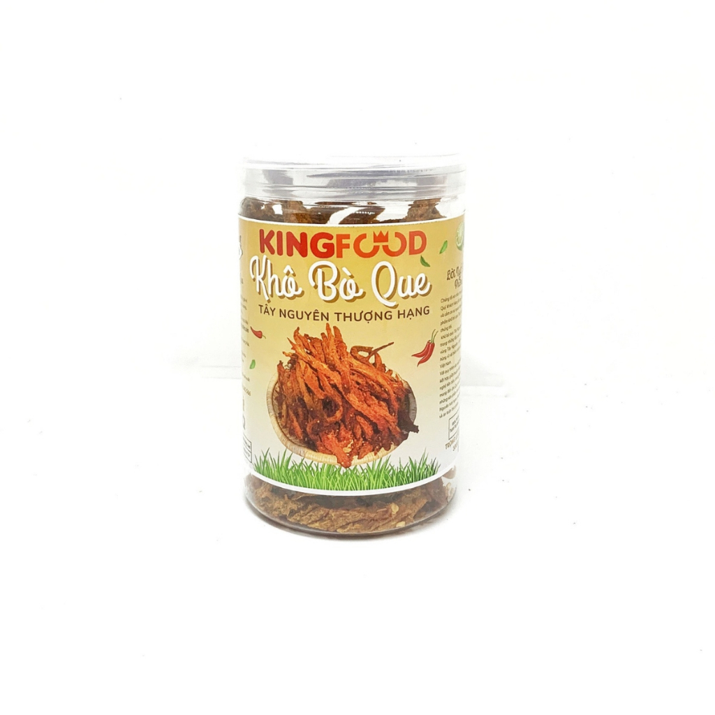 [ Hũ 200-500Gr ] Khô Bò Que Tây Nguyên 100% Thịt Tươi | KingFood