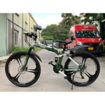Xe đạp gấp LAUXJACK GẤP GỌN 26 inch 21 tốc độ giảm xóc xe đạp phanh đĩa, xe đạp thể dục,đi học — ảnh 1