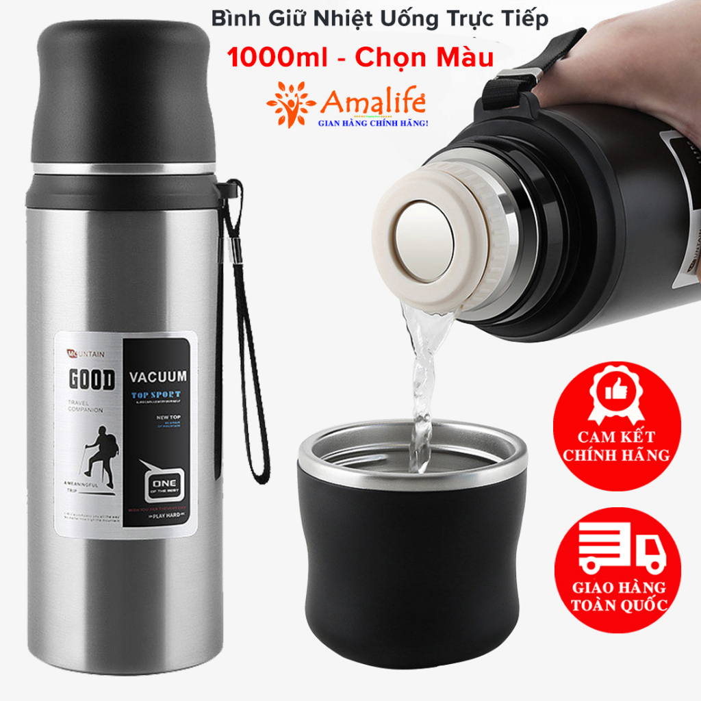 Đánh Giá Bình Giữ Nhiệt Inox Good 1000ml Amalife: Giữ Nhiệt Cả Ngày, Tiện Lợi Đa Năng
