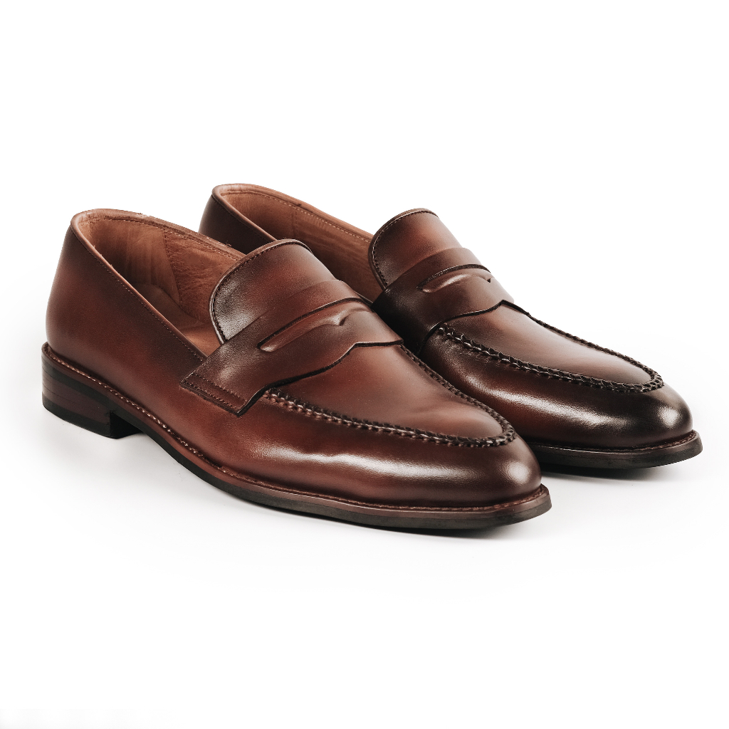 Ảnh Giày Tây Lười Cao Cấp Classic Loafer - LF02 - Da Bò Ý Lót Trong Da Bò Mộc - Thương hiệu Be Classy 2
