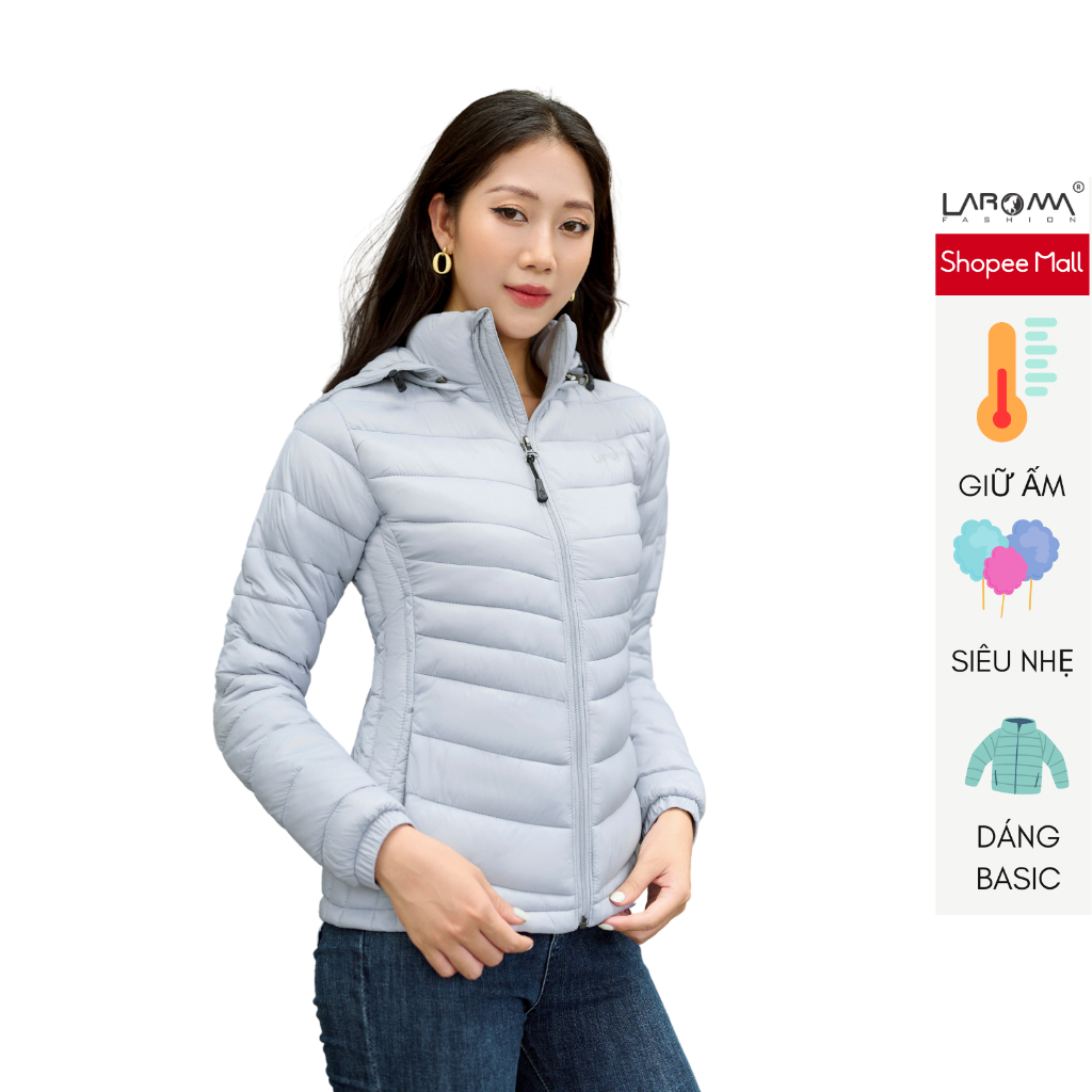Áo Phao Nữ Basic LAROMA | Giữ Ấm – Siêu Nhẹ – Dáng Basic