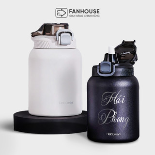 Bình giữ nhiệt Inox 316 cao cấp Hello Dream 1000ml bình giữ nhiệt thể thao Fan House chống xước