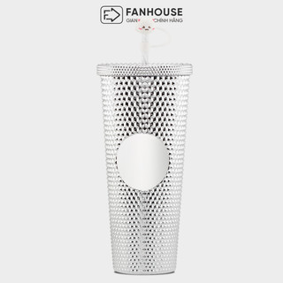Bình cách nhiệt Kim Cương Fan House dung tích 710ml, chất liệu nhựa APS, cách nhiệt 2-3h, tặng kèm sticker và cọ rửa
