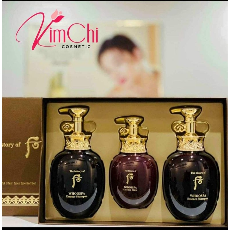 Set Dầu gội và dầu xả Whoo,Chăm Sóc Da Đầu Phục Hồi Tóc Hư Tổn