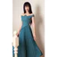 Vella Fashion - Đầm midi tà dập ly dự tiệc sang trọng VD23104
